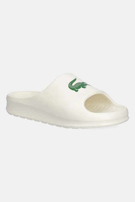 Παντόφλες Lacoste SERVE SLIDE 2.0 χρώμα: μπεζ, 48CFA0022