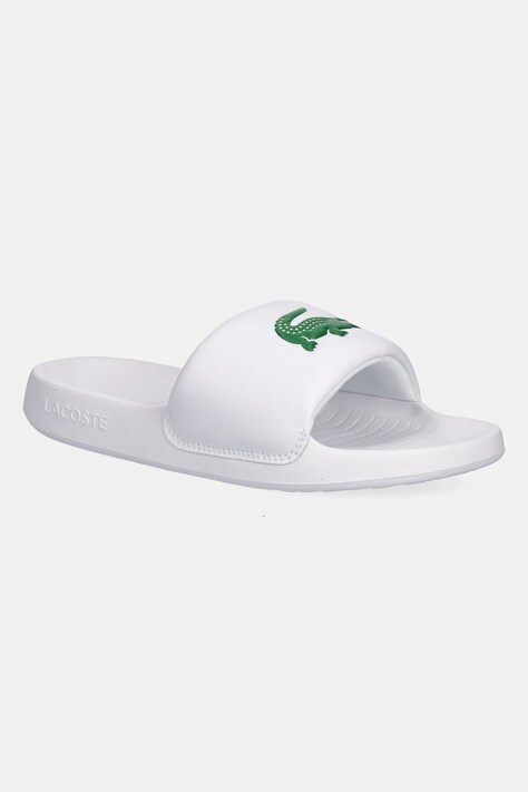 Παντόφλες Lacoste SERVE SLIDE 1.0 χρώμα: άσπρο, 49CFA0022