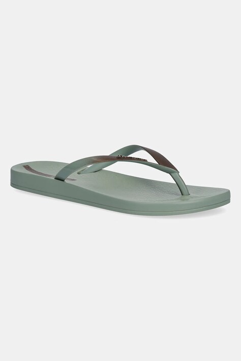 Ipanema papuci ANAT CONNECT culoarea verde, cu toc plat, 83648-BD706