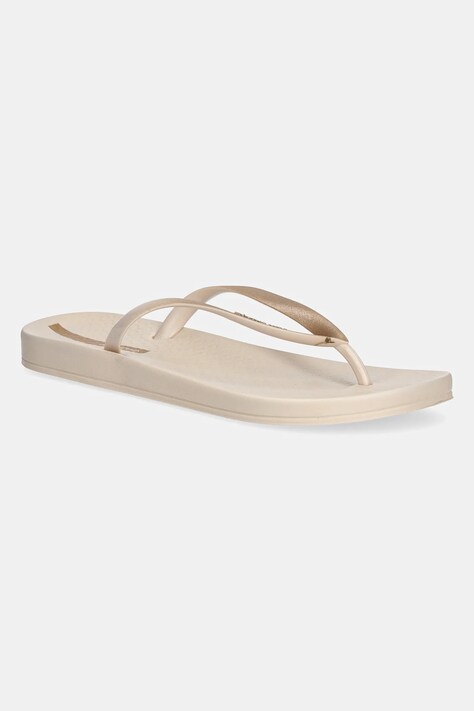 Ipanema papuci ANAT CONNECT femei, culoarea bej, cu toc plat, 83648-BD708