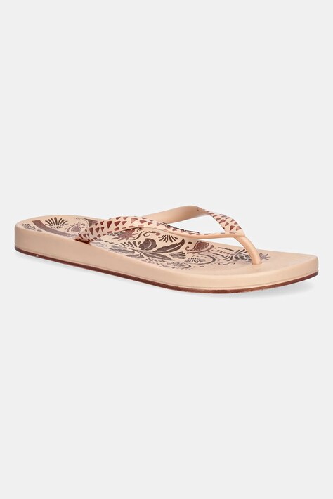 Ipanema papuci ANAT NATURE femei, culoarea bej, cu toc plat, 83650-BD577