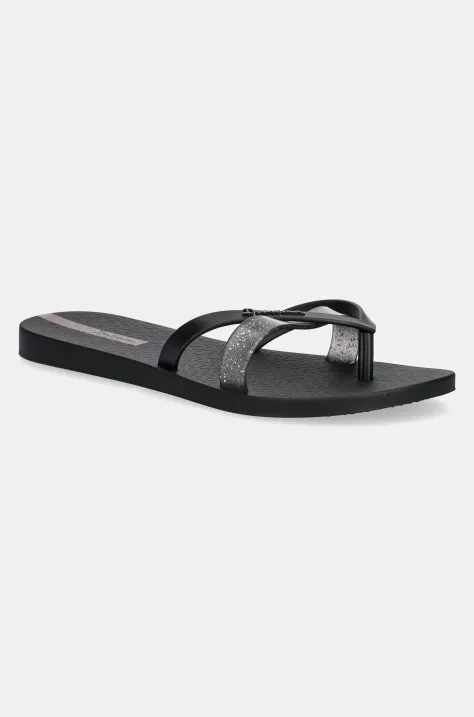 Ipanema japonki KIREI CHIC F damskie kolor czarny na płaskim obcasie 83673-BB745
