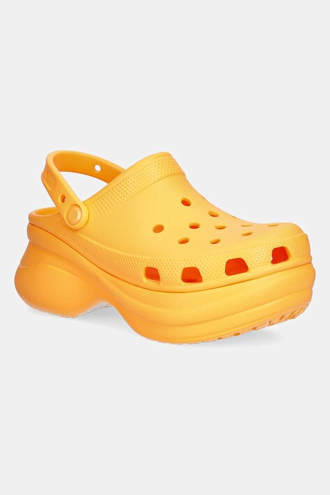 Crocs papuci Classic Bae Clog W femei, culoarea portocaliu, cu platforma, 206302.85Q