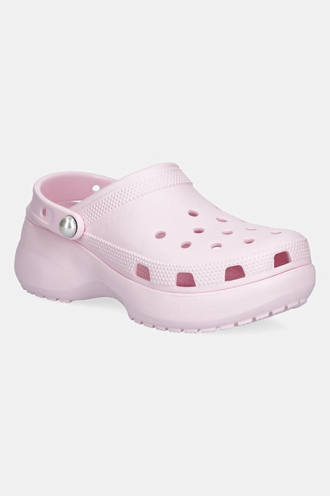 Crocs sliders Classic Platform Pearl Clog women's pink color 211231-6ZW