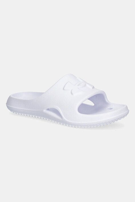 Under Armour papuci Locker femei, culoarea alb, 3028095