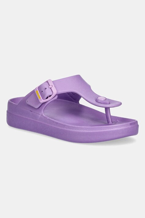 Blauer flip-flop NOMA lila, női, lapos talpú, S5NOMA02