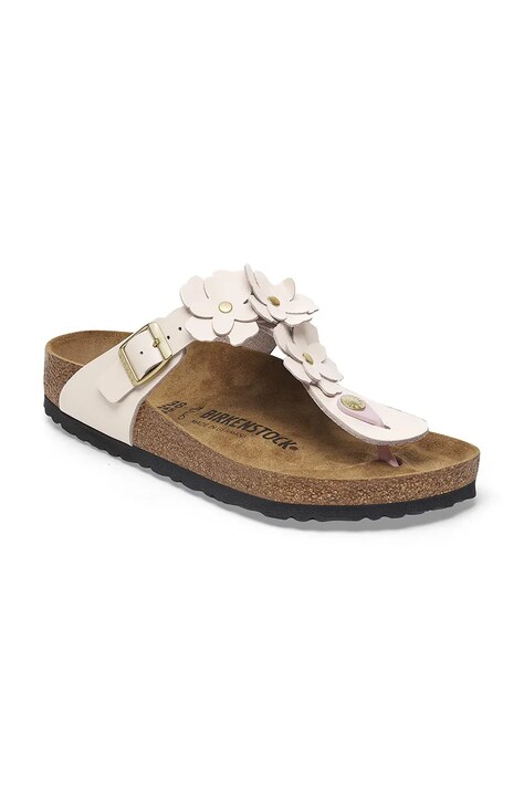 Шкіряні в'єтнамки Birkenstock Gizeh Flowers — SS25-KLD0P6, рожевий — фото 2