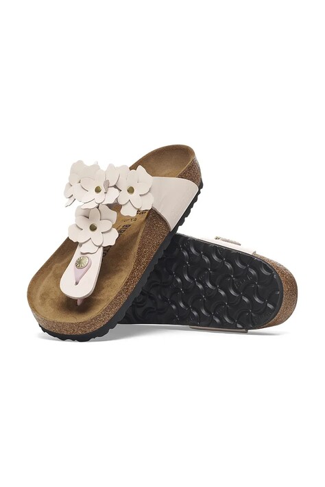 Шкіряні в'єтнамки Birkenstock Gizeh Flowers — SS25-KLD0P6, рожевий — фото 6
