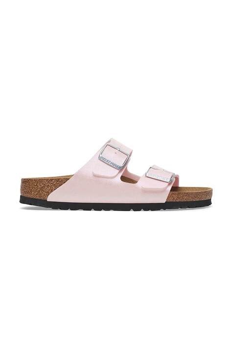 Šľapky Birkenstock Arizona Saffiano Iridescent dámske, ružová farba, 1029511
