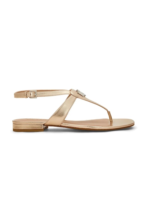 Kožené sandály Lauren Ralph Lauren Everley dámské, zlatá barva, 802970532001