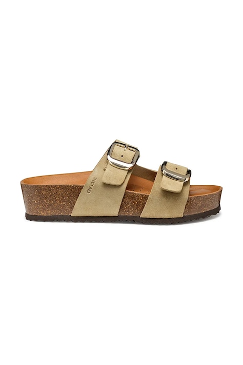 Geox ciabatte slide in camoscio D BRIONIA H donna colore marrone D551DA 00022 C6738
