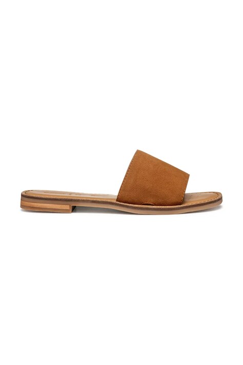 Geox ciabatte slide in camoscio D MADDALUSIAC donna colore marrone D55YML 00021 C5006