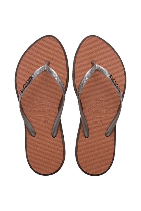 Вьетнамки Havaianas SLIM POINT женские цвет коричневый 4149584.0727