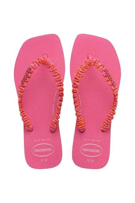 Žabky Havaianas SLIM SQUARE BOHO dámské, růžová barva, 4149945.5784