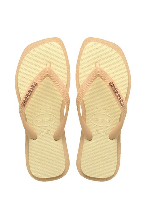 Žabky Havaianas TOP SQUARE FUSION dámské, béžová barva, 4149944.0570