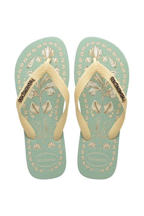 Havaianas slapi TOP TROPICALIA VIBES femei, culoarea turcoaz, 4149722.9338