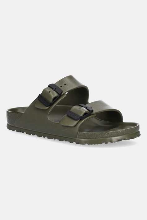 Pantofle Birkenstock Arizona Stealth Buckle EVA dámské, zelená barva, 1029793