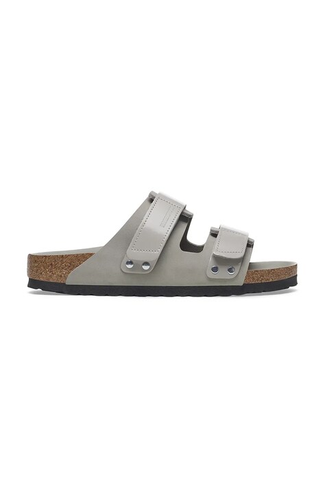 Nubukové pantofle Birkenstock Uji šedá barva, 1029302