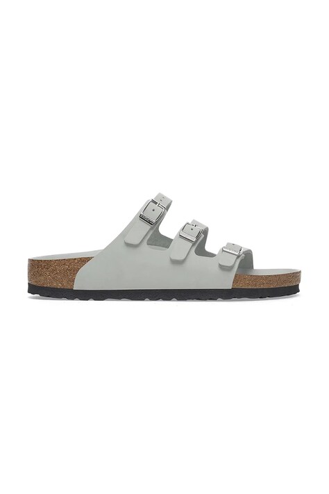 Шлепанцы из нубука Birkenstock Florida HEX цвет серый 1029450