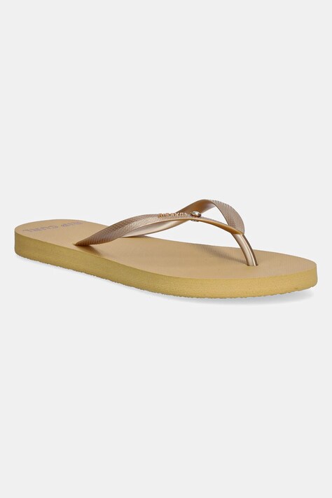 Rip Curl șlapi femei, culoarea galben, cu toc plat, 173WOT