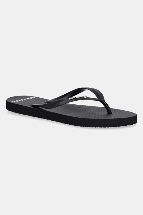 Rip Curl șlapi femei, culoarea negru, cu toc plat, 173WOT