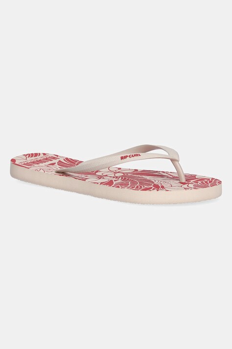 Rip Curl șlapi femei, culoarea portocaliu, cu toc plat, 174WOT
