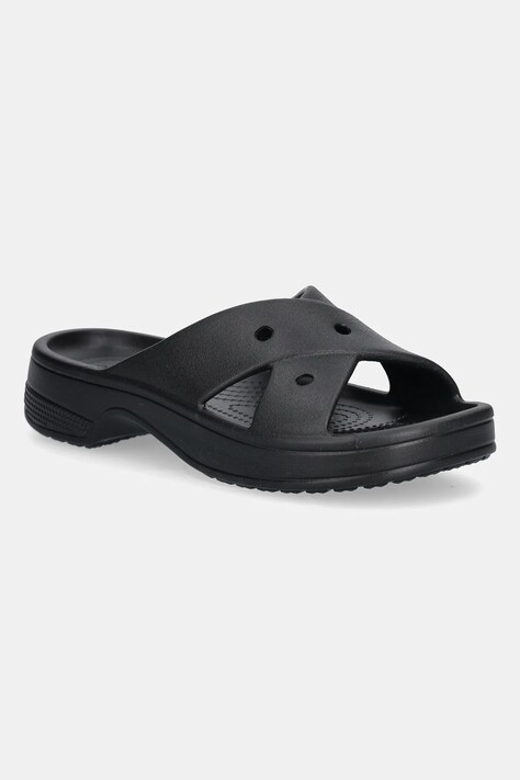 Crocs klapki Ci Womens Cross Strap damskie kolor czarny 210840