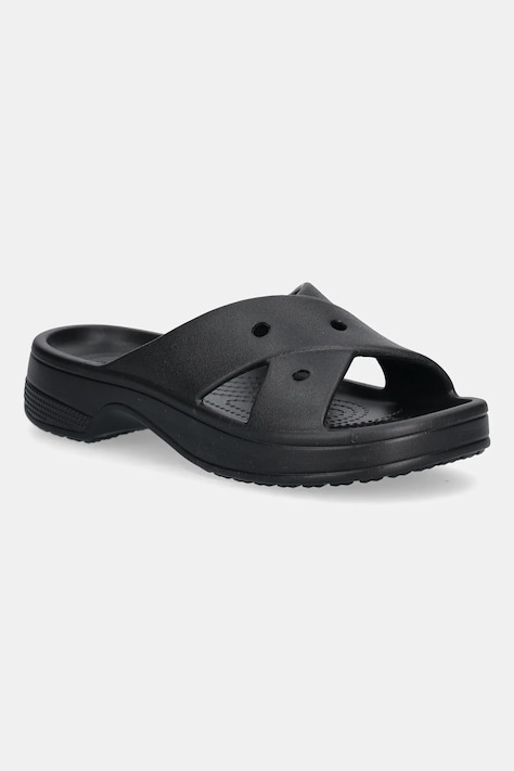 Crocs klapki Ci Womens Cross Strap damskie kolor czarny 210840