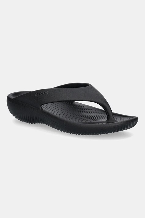 Crocs japonki Mellow Recovery Flip damskie kolor czarny na płaskim obcasie 211100