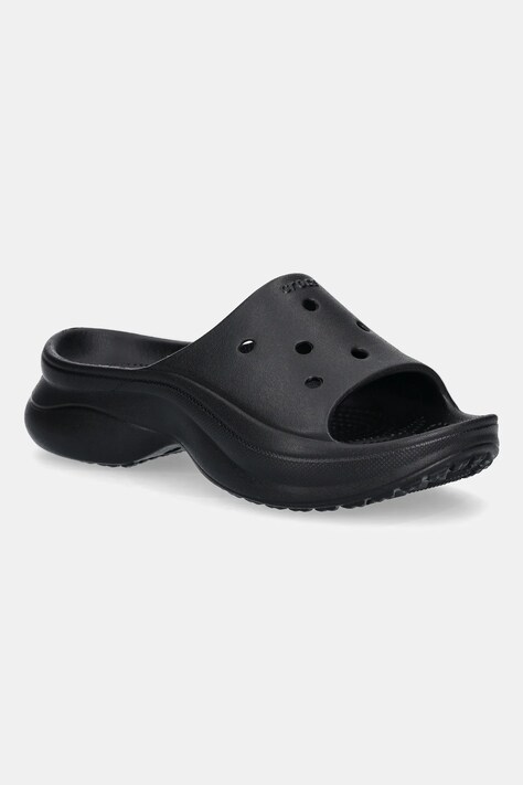Crocs klapki Bae Slide damskie kolor czarny na platformie 211108
