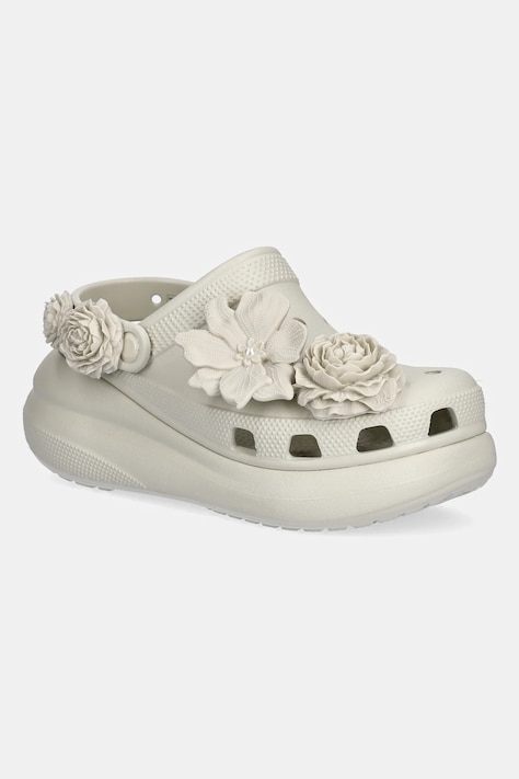Παντόφλες Crocs Crush Bouquet Clog χρώμα: μπεζ, 211448