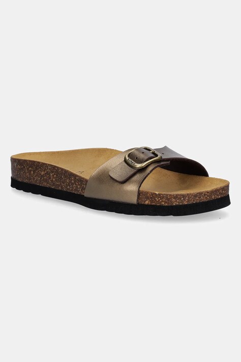 Scholl papuci ESTELLE femei, culoarea auriu, F321571010