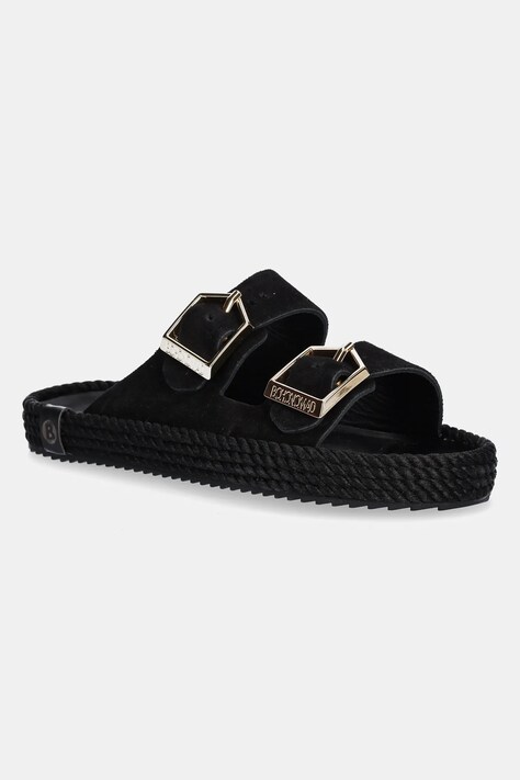 Bohonomad papuci de piele Sydney femei, culoarea negru, SYD.20