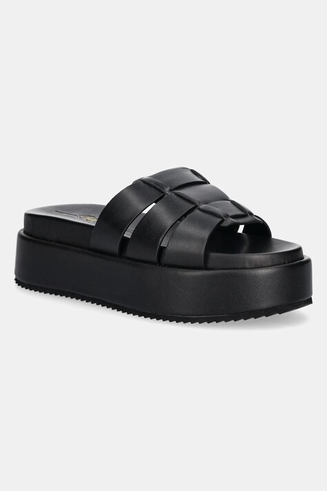 Buffalo papuci Noa Mule Ms femei, culoarea negru, cu platforma, 1602256-BLK