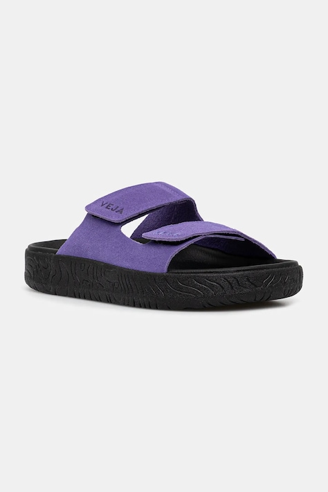 Veja papuci din piele Etna culoarea violet, SA3220677A