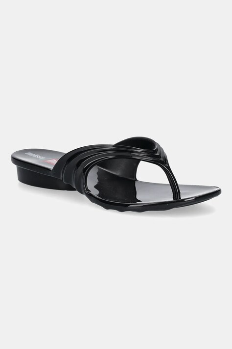 Melissa japonki MELISSA FLIP FLOP DIESEL AD damskie kolor czarny na płaskim obcasie M 36151