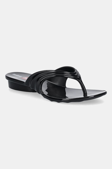 Žabky Melissa MELISSA FLIP FLOP DIESEL AD dámské, černá barva, na plochém podpatku, M 36151