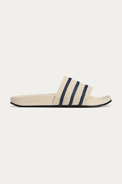 Шкіряні шльопанці adidas Originals x Wales Bonner Adilette колір білий JR0228