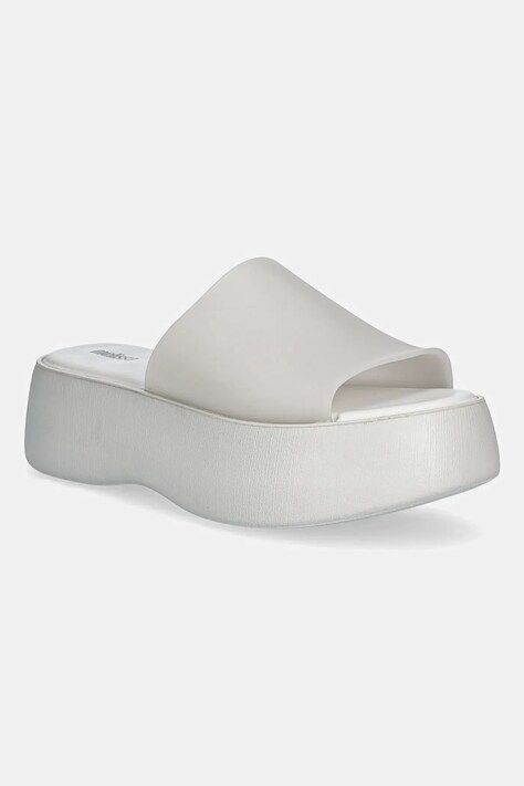 Pantofle Melissa MELISSA BECKY AD dámské, šedá barva, na platformě, M 32818
