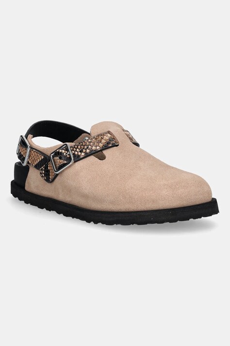 Замшевые сандалии Birkenstock 1774 Tokio EXQ LE женские цвет бежевый 1030012