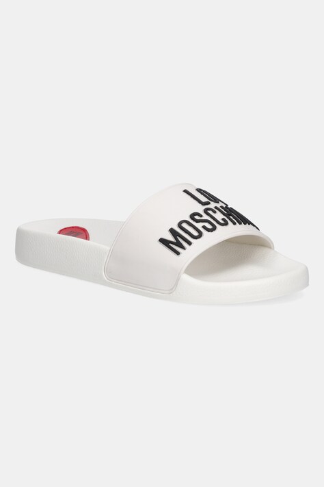 Love Moschino klapki damskie kolor biały
