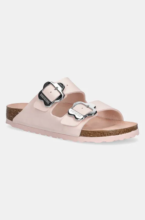 Birkenstock klapki dziecięce Arizona Flower Buckle kolor różowy 1029490