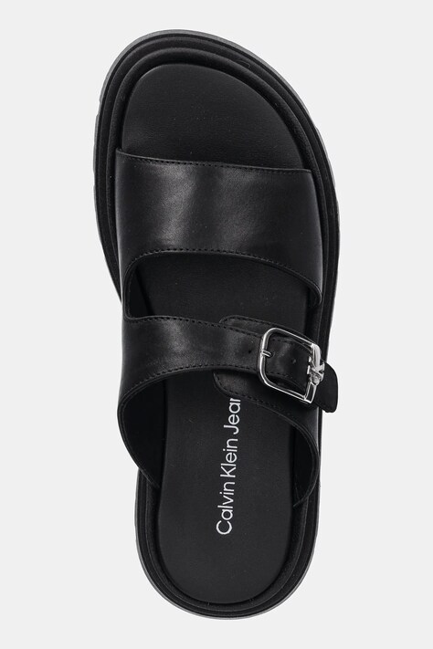 Дитячі шкіряні шльопанці Calvin Klein Jeans — фото 4