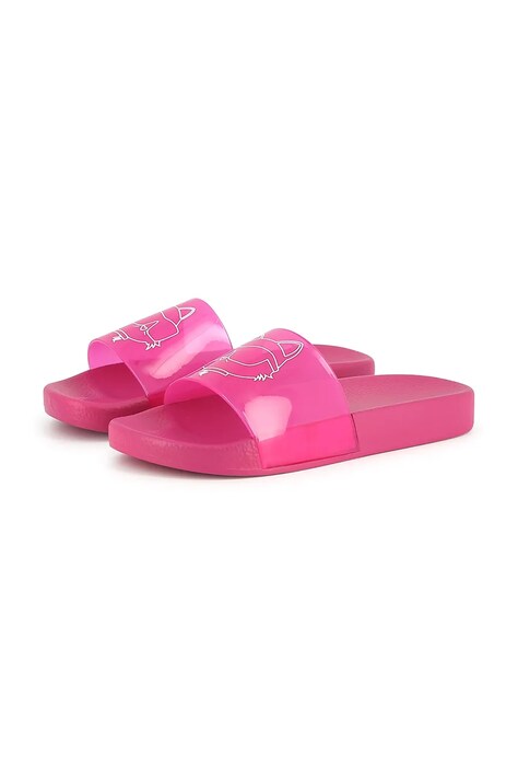 Dětské pantofle Karl Lagerfeld růžová barva, Z30369