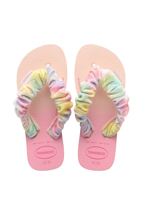 Dětské žabky Havaianas KIDS FLUFFY růžová barva, 4149941