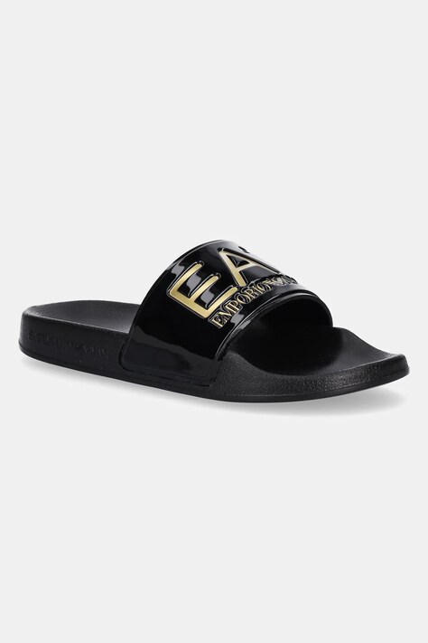 Дитячі шльопанці EA7 Emporio Armani колір чорний 7Y000037 AF15118