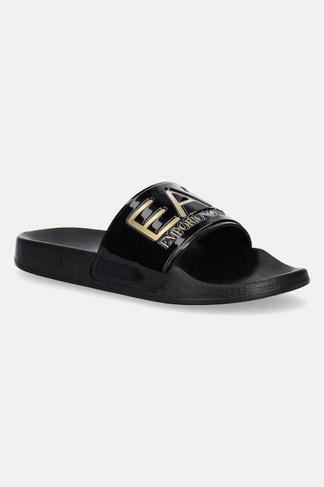 Dětské pantofle EA7 Emporio Armani černá barva, 7Y000037 AF15118