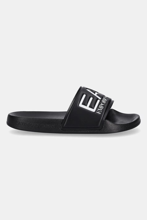 Дитячі шльопанці EA7 Emporio Armani — SS25-KLK001, чорний — фото 2
