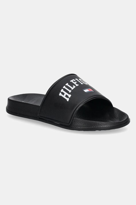Tommy Hilfiger șlapi copii culoarea negru, T3X0-33916