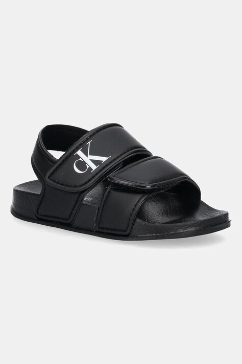 Παιδικά σανδάλια Calvin Klein Jeans χρώμα: μαύρο, V1X2-83030